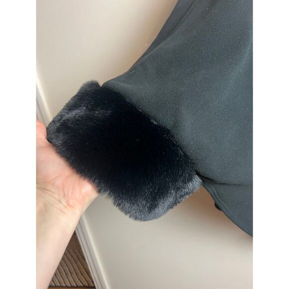 Martha Stewart Faux Fur Fleece Cape Coat OS - Picture 7 of 7
